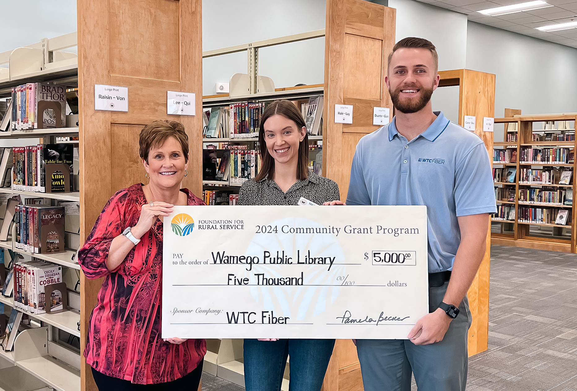 WTC Awards Grant to Support Wamego Public Library